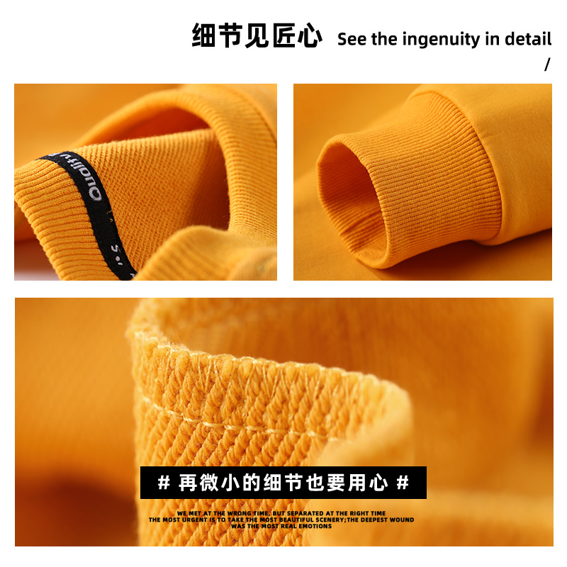 BaLuoShang国潮卫衣男加绒加厚秋冬款新款潮牌个性百搭黑色衣服休闲男士外套卫衣