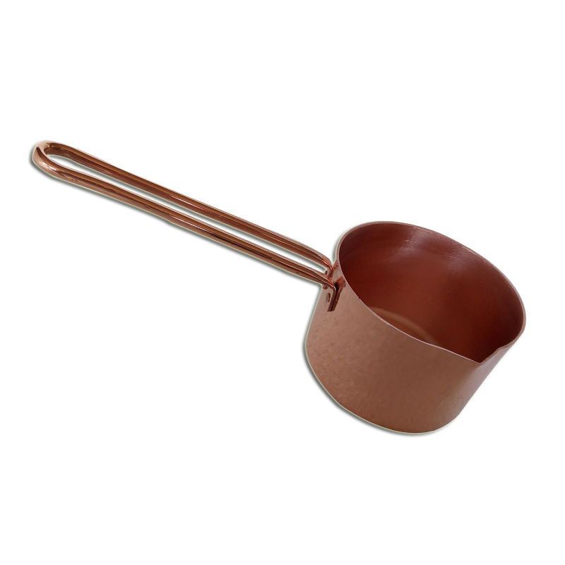 小铜锅迷你西餐铜锅油锅小锅酱汁锅舒芙蕾蛋糕烘焙铜锅拓进10cm高7cm