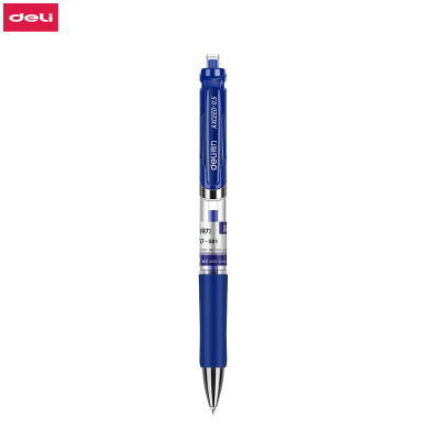 [精选]得力(deli) 按动中性笔 签字笔水笔黑色碳素笔办公 0.5mm 33388 12支