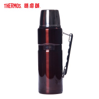 膳魔師(THERMOS)保温壶SK2010大容量1200ML户外膳魔师保温保冷水杯耐用防滑304不锈钢把手水杯家用/通用