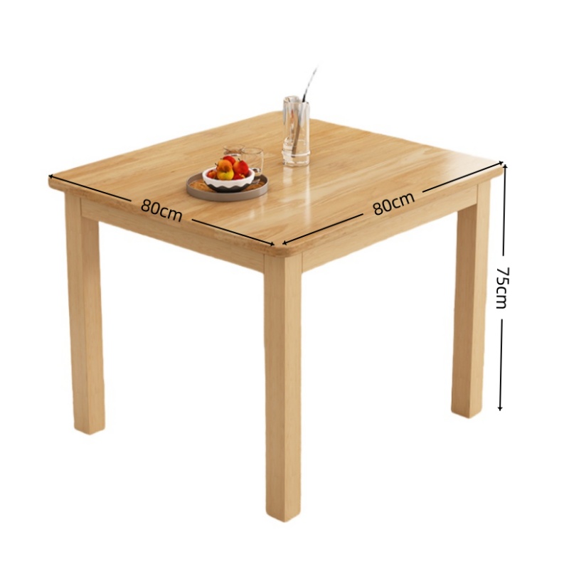 攸形实木方桌80*80*75cm张高清大图