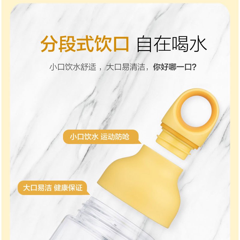 德国emsa爱慕莎塑料水杯女可爱少女网红清新学生夏天便携随手杯子 (滞销处理)