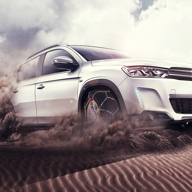 趣行 汽车专车专用防滑链 KNS110耐磨免千斤顶安装 应急全包围金属铁防滑链 迈腾帕萨特A4L锐志宋MAX雅阁天籁高清大图