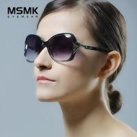 MSMK女士太阳眼镜 墨镜 明星款 凯莎系列 流行太阳眼镜8523 茶色