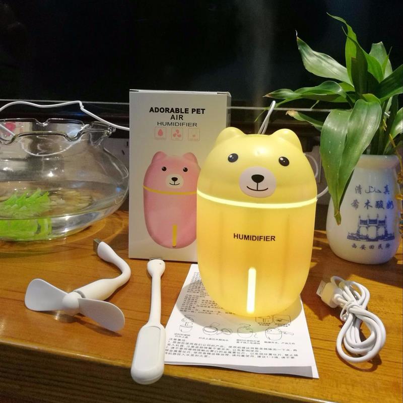 创意usb三合一加湿器便携式宿舍车载喷雾家用静音卧室迷你保湿器|KT