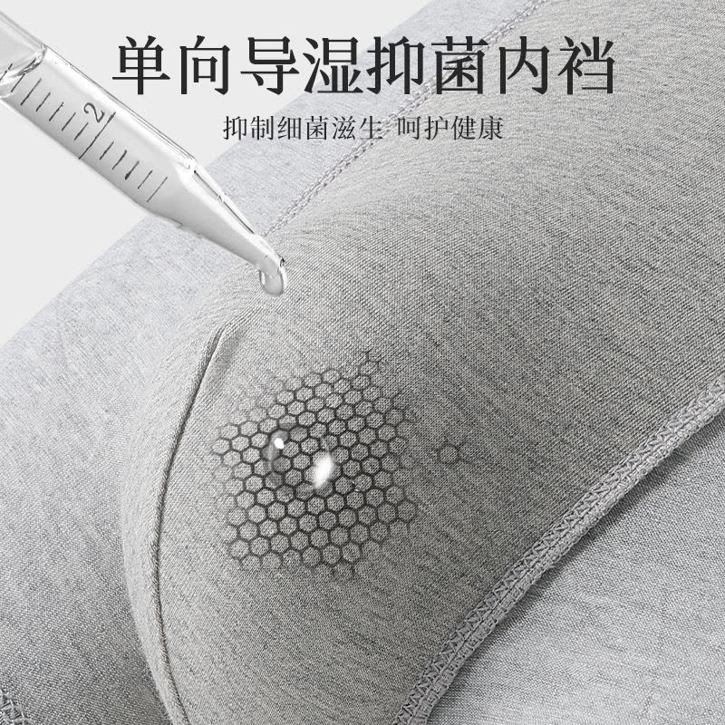 恒源祥纯棉男士内裤男生抗菌透气四角短裤头男款运动大码平角裤衩图片