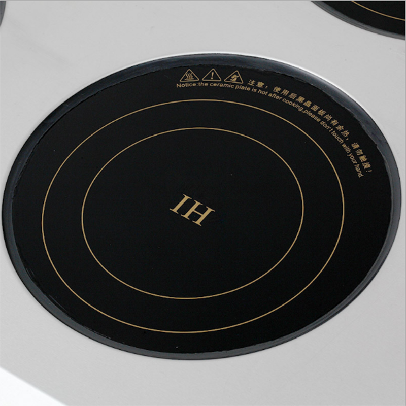 厨禾 CH-5BZ4L 商用大功率电磁四眼 多头电磁炉5kw煲仔炉4头6头麻辣烫 多眼平面灶 煲仔炉电陶炉5KW*4