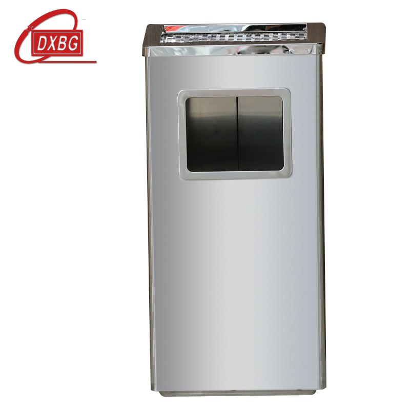 DXBG不锈钢垃圾桶烟蒂柱灭烟桶带烟灰缸室外电梯口立式丽格长方形不锈钢