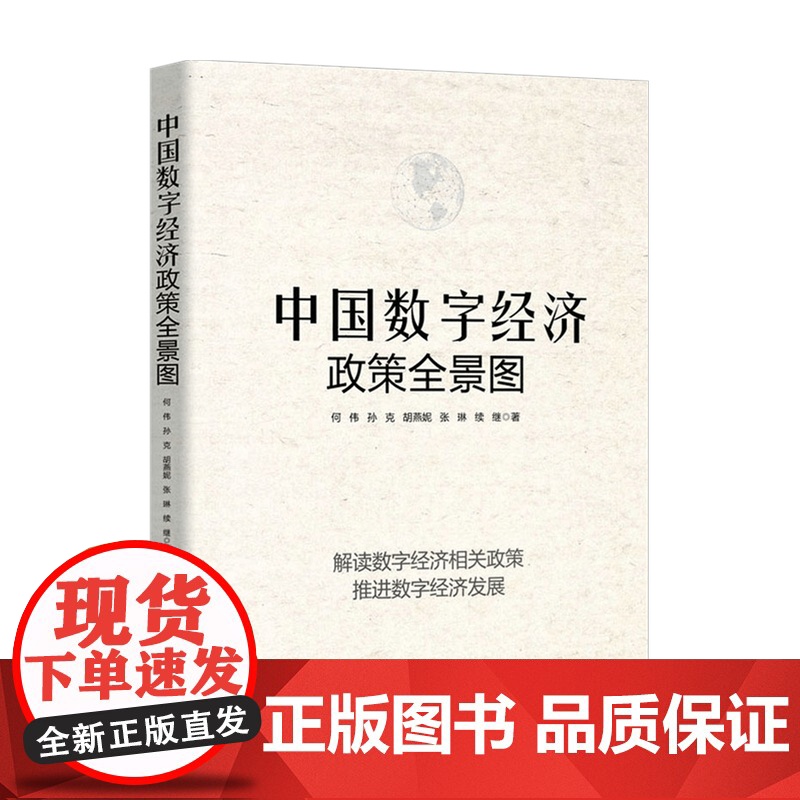 中国数字经济政策全景图 何伟 著 经济高清大图