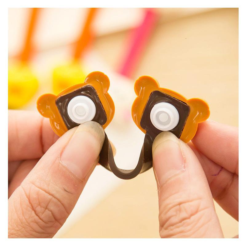 轻松熊小鸡电线整理收纳理线器理线带卡通5个装