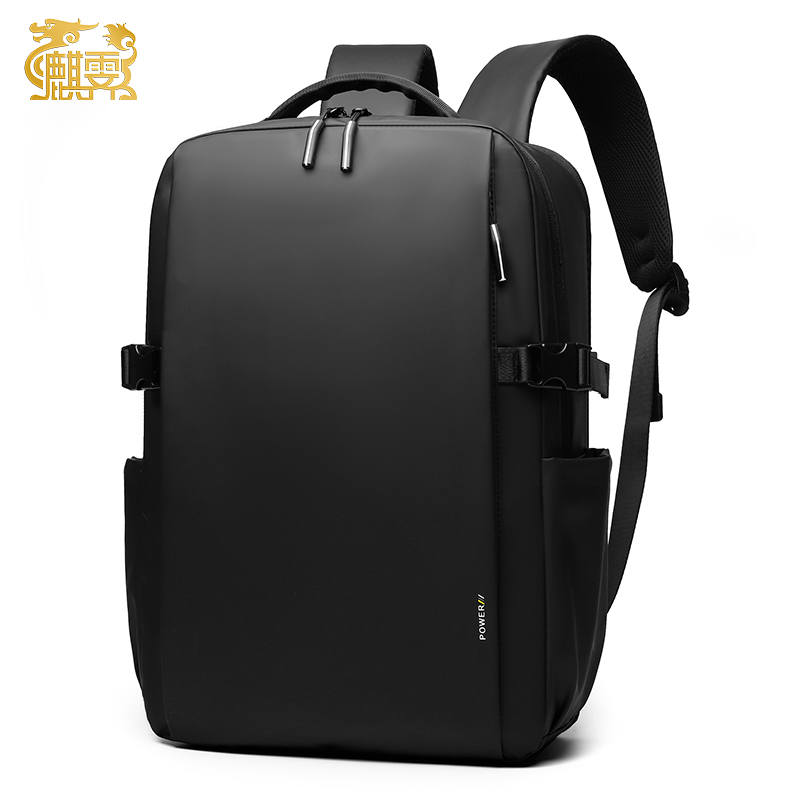 麒霁 双肩包 可定制印字背包 HS3426 黑色