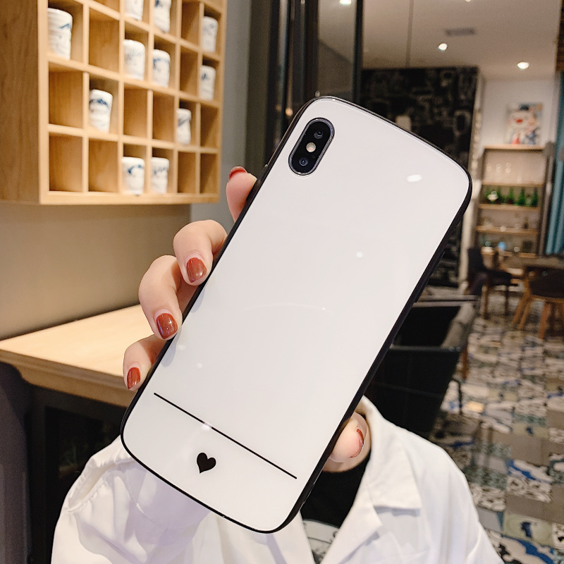 火豹网红抖音华为mte30手机壳p40p钢化玻璃p30简约mte20爱心荣耀20