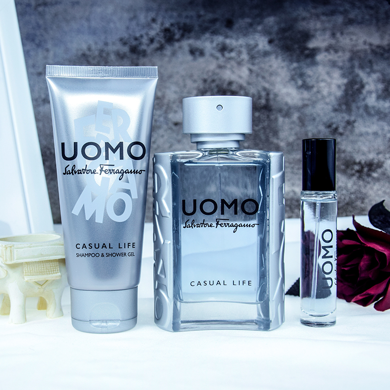 菲拉格慕(Ferragamo)峰逸男士淡香水臻享礼盒100ml+100ml+10ml
