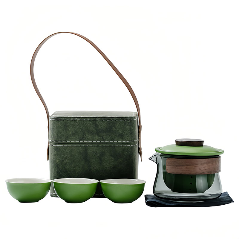 卫未来 便携包茶具 一壶三杯 套高清大图