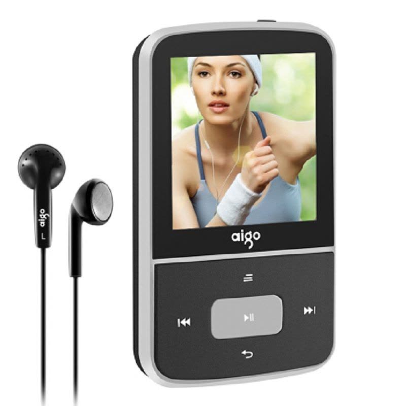 爱国者(aigo)mp3播放器 MP3-107 迷你音乐播放器 mp3学生 蓝牙跑步运动型 带背夹 16G内存 颜色随机图片