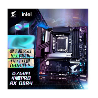 技嘉(GIGABYTE)小雕PRO AX B760M AORUS PRO AX DDR4 主板支持CPU 1390013700KF Intel B760 LGA 1700