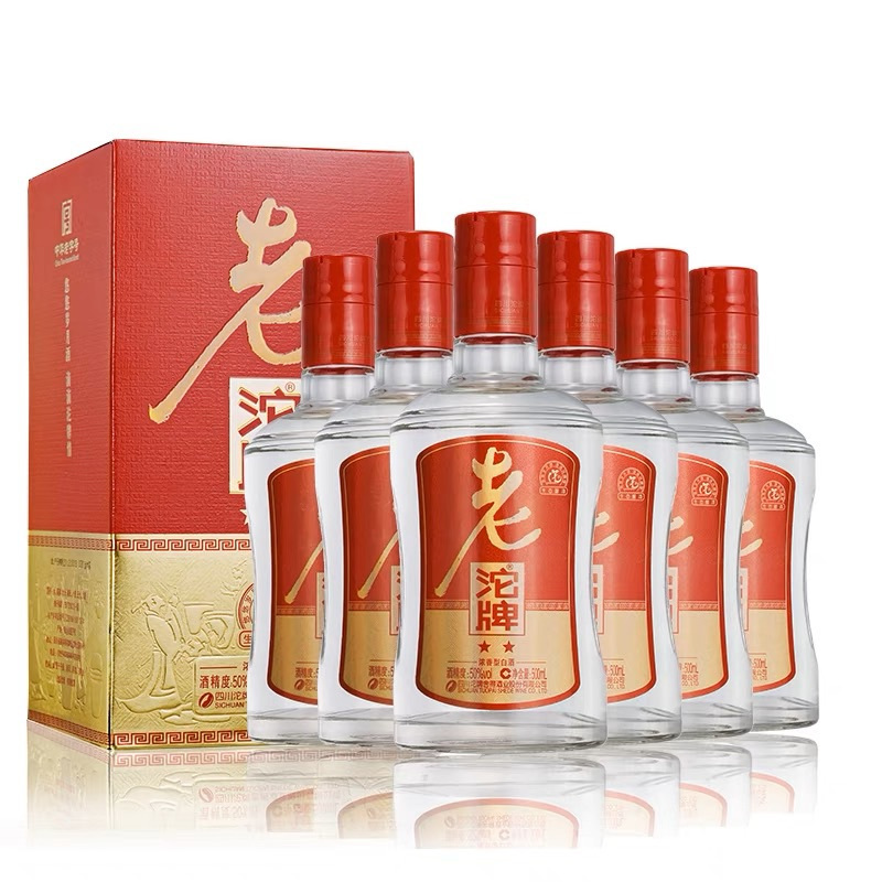 沱牌舍得二星老沱牌50度500ml*6瓶浓香型纯粮白酒整箱