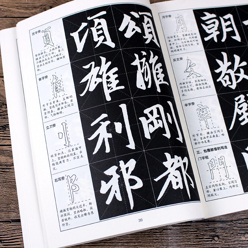 [正版]胆巴碑 教程+原帖全2册 胆巴碑楷书教程 初学者入门书籍临摹毛笔书法教程赵体楷书毛笔字帖书法教程 安徽美术 浩高清大图