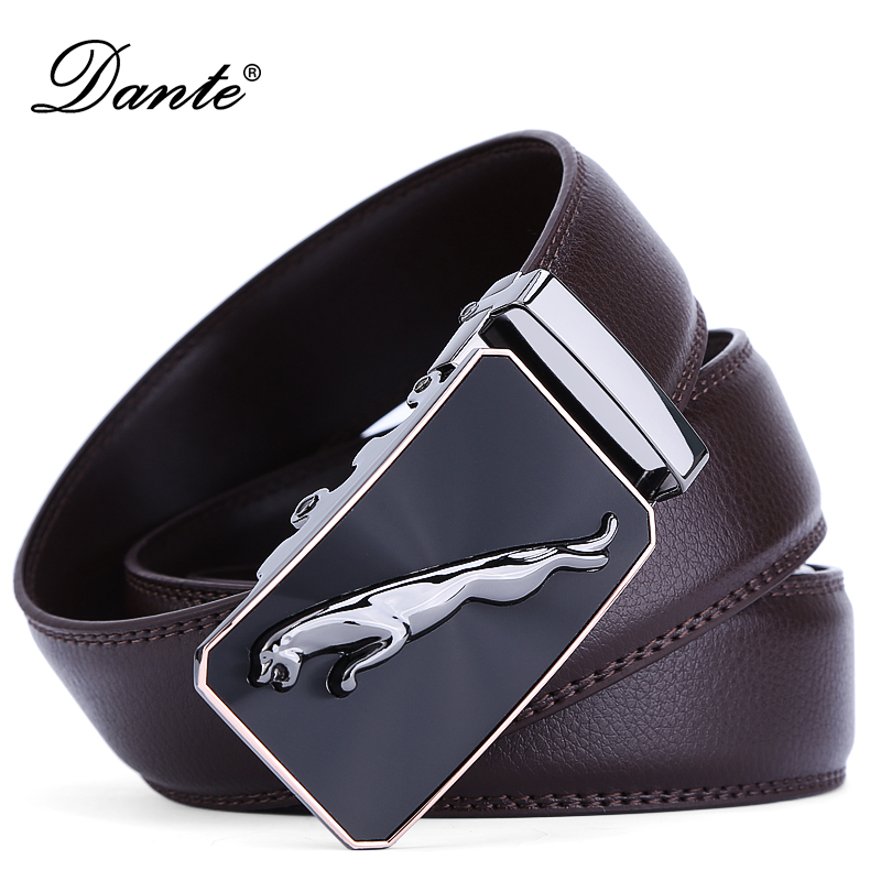 Dante 品牌荔枝纹豹头自动扣皮带男腰带时尚休闲商务百搭潮流皮带黑色系棕色系
