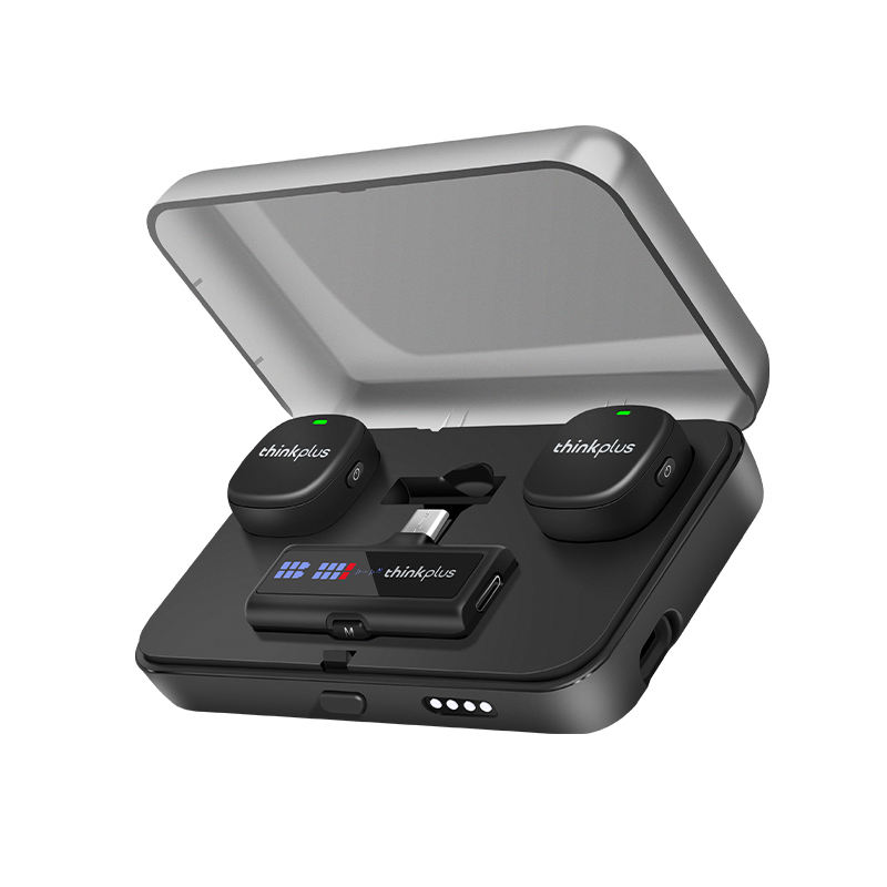 联想(Lenovo) 无线领夹麦克风一拖二户外K歌收音麦智能降噪苹果安卓手机通用 YL58W 台