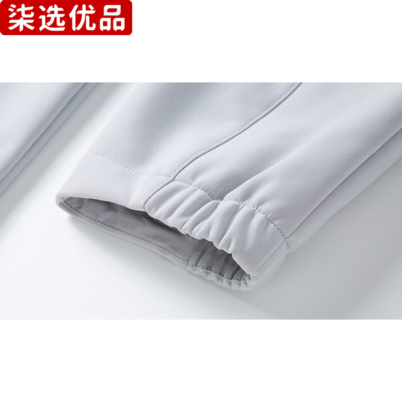 柒选优品 男女同款户外连帽软壳风衣JM2FC1JCTFG001/件高清大图