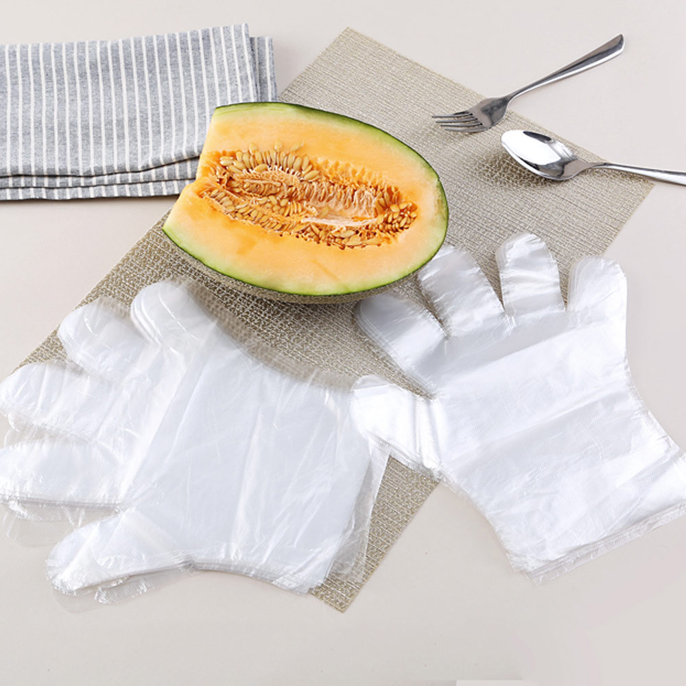 洁成加厚一次性手套100只食品龙虾手套 PE薄膜家用美容染发方便实用其他高清大图