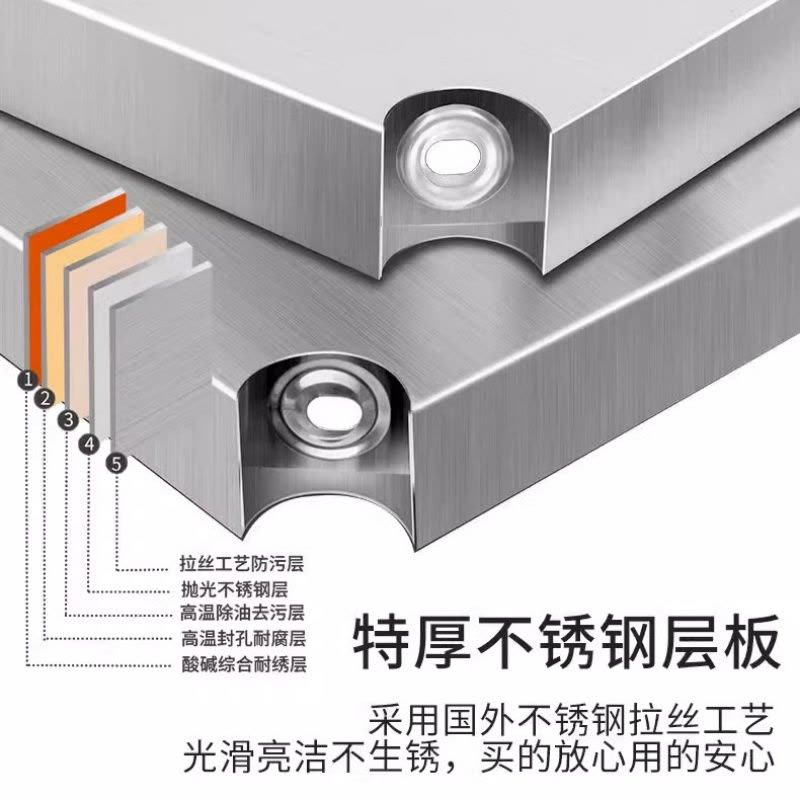 铭思达不锈钢置物架90*35*180cm个图片