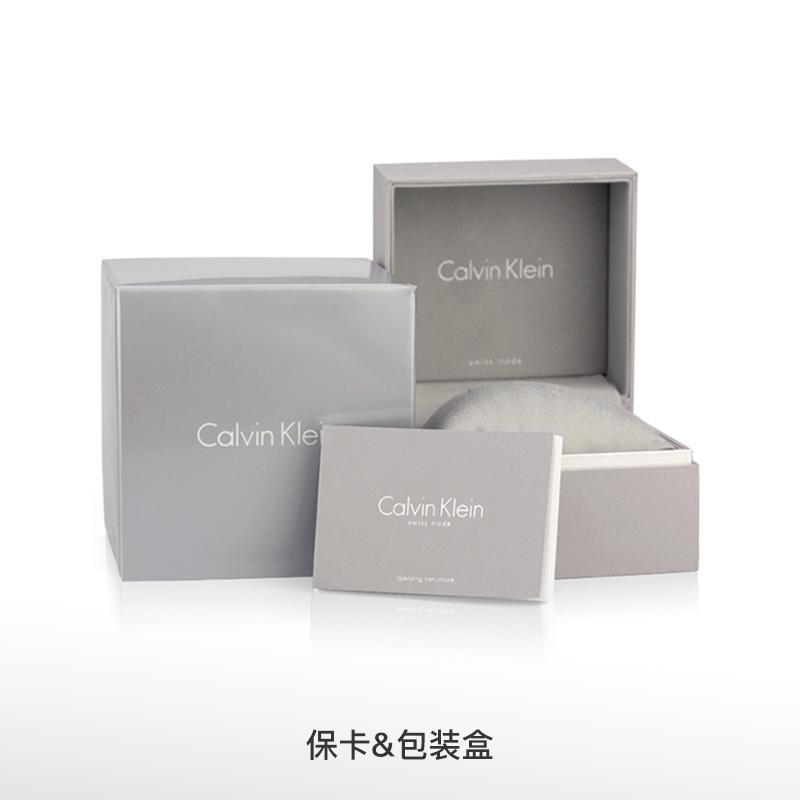 Calvin Klein镂空手镯式钢带女士手表石英表K5U2S141