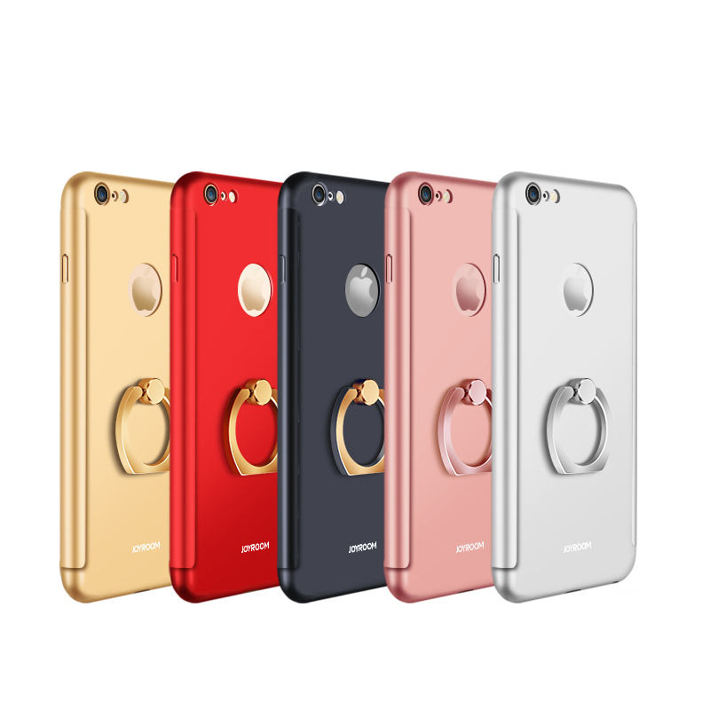 iphone6/6s电镀工艺防摔金属漆手机壳 前后盖分离设计壳 苹果6/6s独特工艺保护套 红色