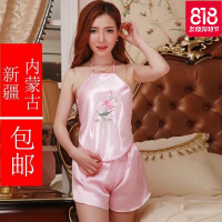肚兜式内衣 女士性感成人情趣激情套装宫廷复古刺绣风睡衣 夜店装