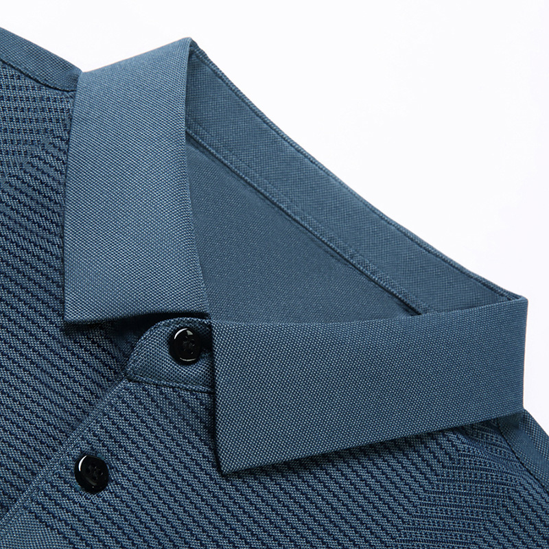 啄木鸟爸爸t恤男士短袖夏季中老年人男装有口袋polo衫上衣服l士高清大图