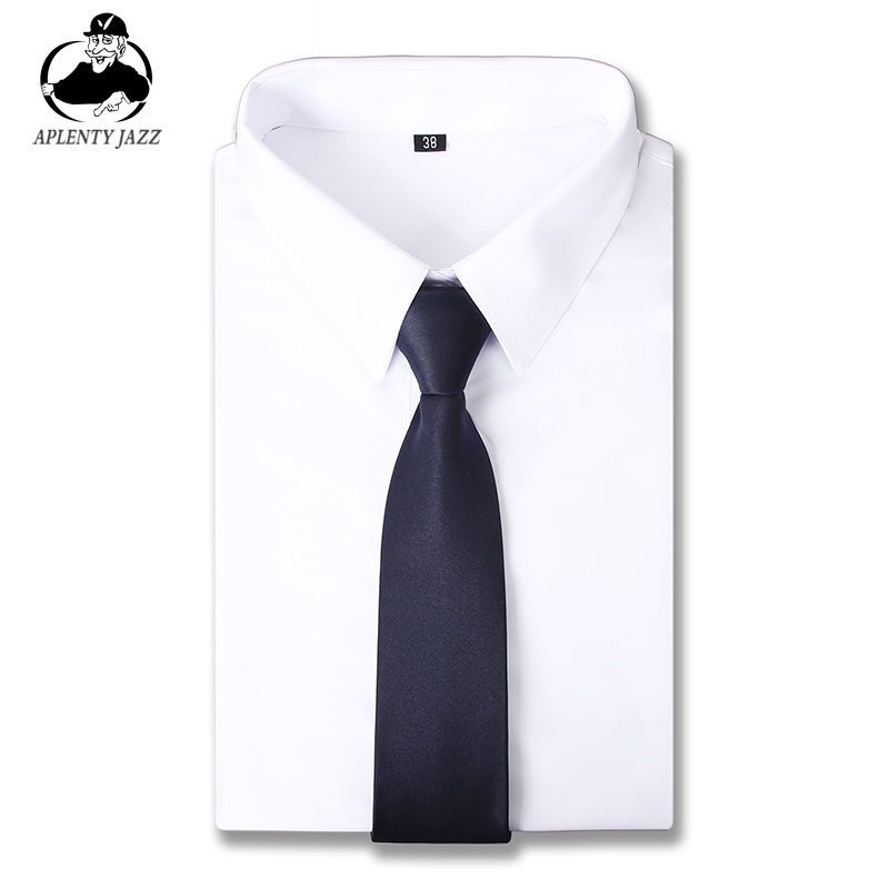 免打结易拉得懒人拉链领带男蓝色上班职业学生黑色红色jk领带女