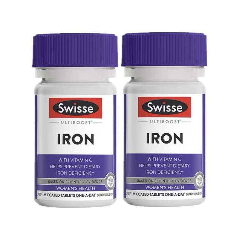Swisse铁片铁营养片30片/瓶装 澳洲进口铁 红润肌肤孕妇可用 膳食营养补充剂