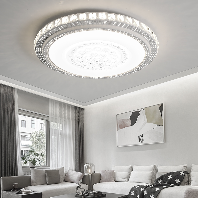 古达客厅灯新款led吸顶灯大气极简大厅圆形灯轻奢中式新中式