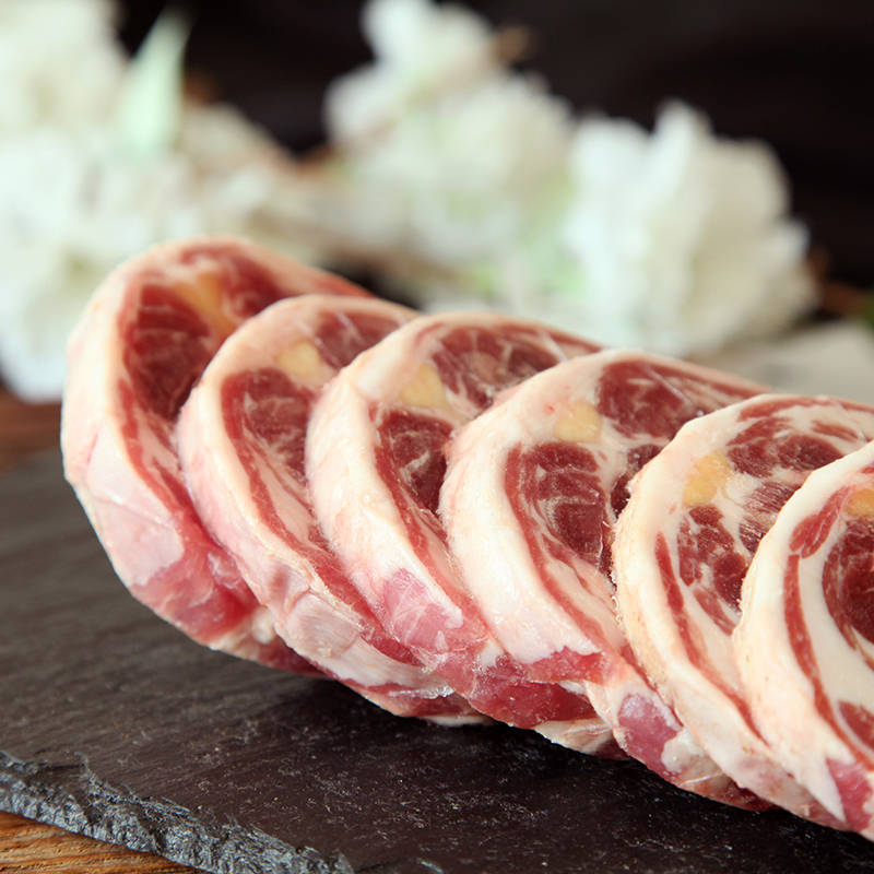 伊为乐 宁夏盐池滩羊肉 羊脖片500g 火锅 烧烤食材羊肉