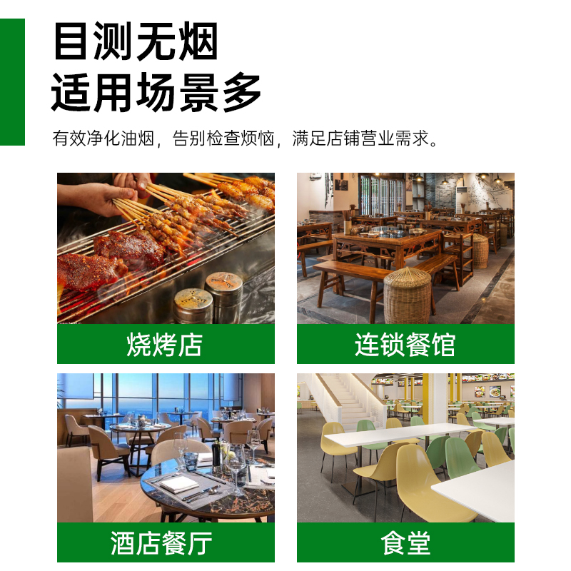意黛斯 商用油烟净化一体机 商用不锈钢烟罩抽油烟机低空大吸力油烟净化器 油烟净化器4000风量YDS-LK40D高清大图