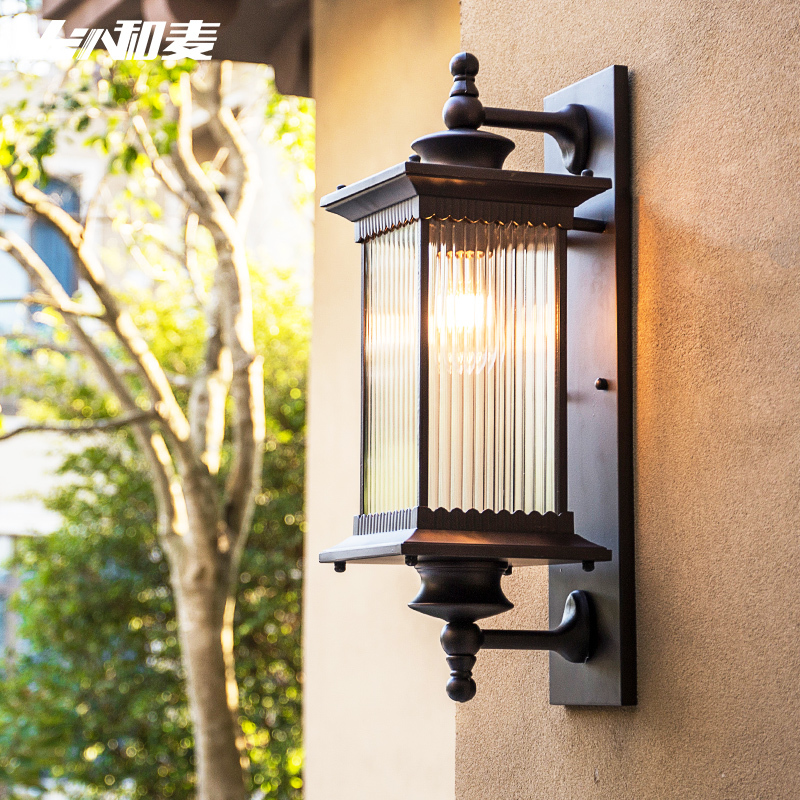 户外壁灯防水庭院灯中式外墙大门口花园别墅露台门柱室外阳台墙灯