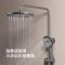九牧(JOMOO)淋浴花洒套装钢琴键液态硅胶增压花洒全套带喷枪大顶喷浴室淋浴器36607-536