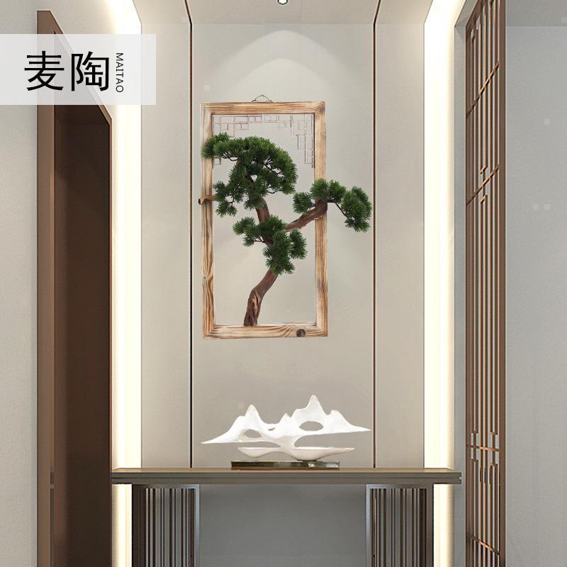 新中式迎客松现代简约家用北欧装饰客厅沙发背景墙装饰画壁画挂画_346