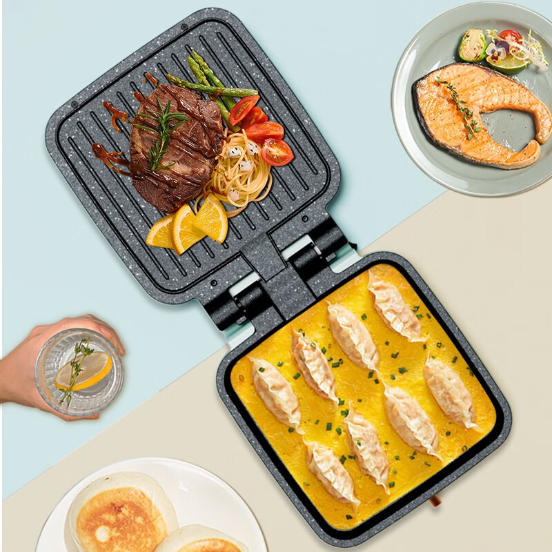 美菱 MAM-LC1218 电饼铛 煎烤机 早餐机 家用煎饼锅高清大图