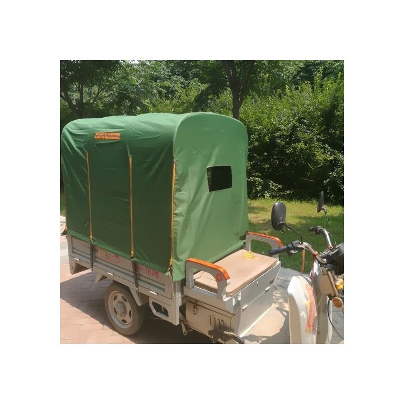 三轮摩托车车篷雨棚加厚快递车蓬帆布电动三轮车车棚后车厢蓬方管