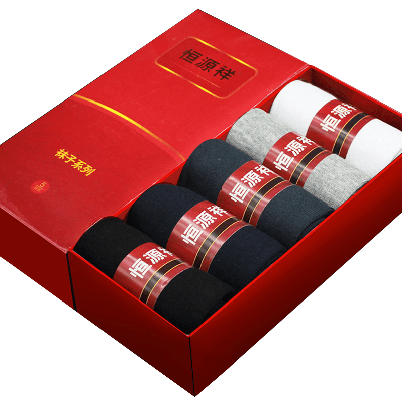 恒源祥 夏季男士纯棉五指袜中筒分趾棉袜薄款短袜子四季透气袜 BY图片