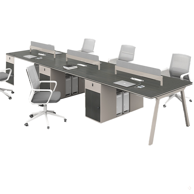 依韵珂办公桌+6椅360*120*75cm套高清大图