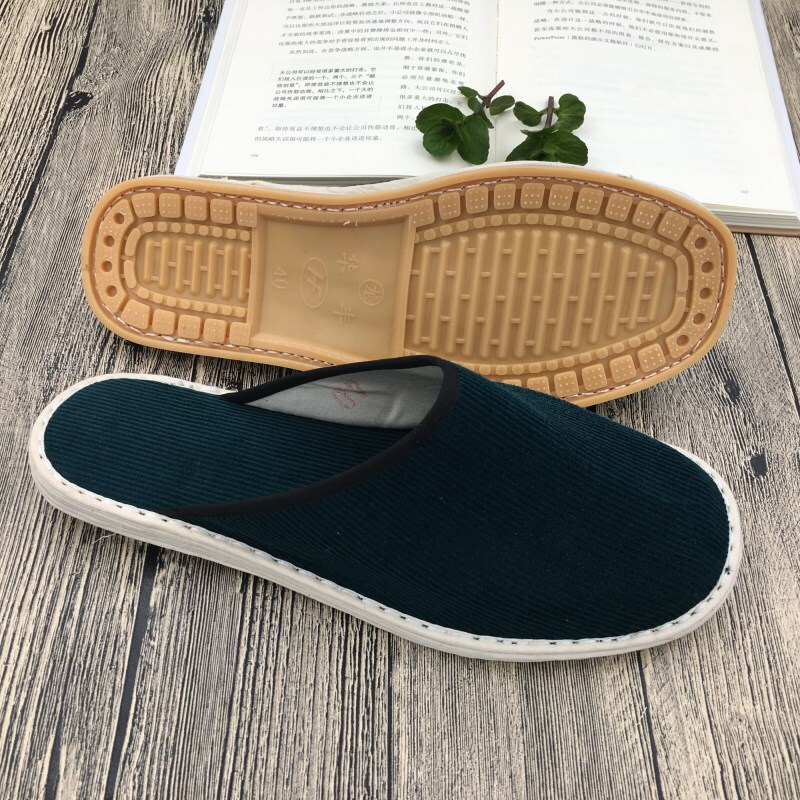 bomina秋透气棉布拖鞋男女居家防滑手工底拖鞋不臭脚室内单托鞋视频