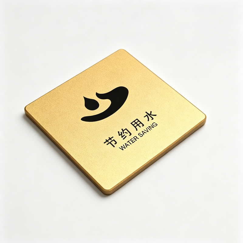 晨以橙 节约用水牌 150*150mm 块高清大图