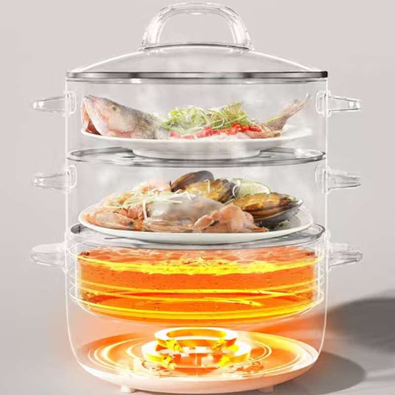 九阳 多用途锅炖蒸煮一体锅 11.8L 电蒸锅 DZ118HG-GZ623高清大图