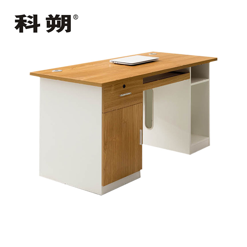 科朔 办公桌职员桌员工桌简约写字台板式办公桌1.4米KSB1408高清大图