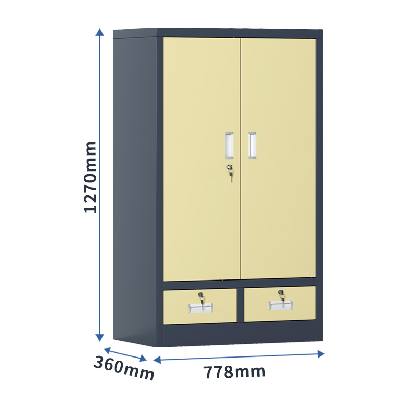 臻远 ZYLJG-W90 零件柜抽屉式工具柜电子元件柜螺丝柜物料柜 52抽蓝色带门加二斗大号高清大图