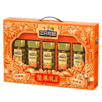 三只松鼠坚果礼盒欢锦款大礼包混合装罐装礼盒1260g/7罐