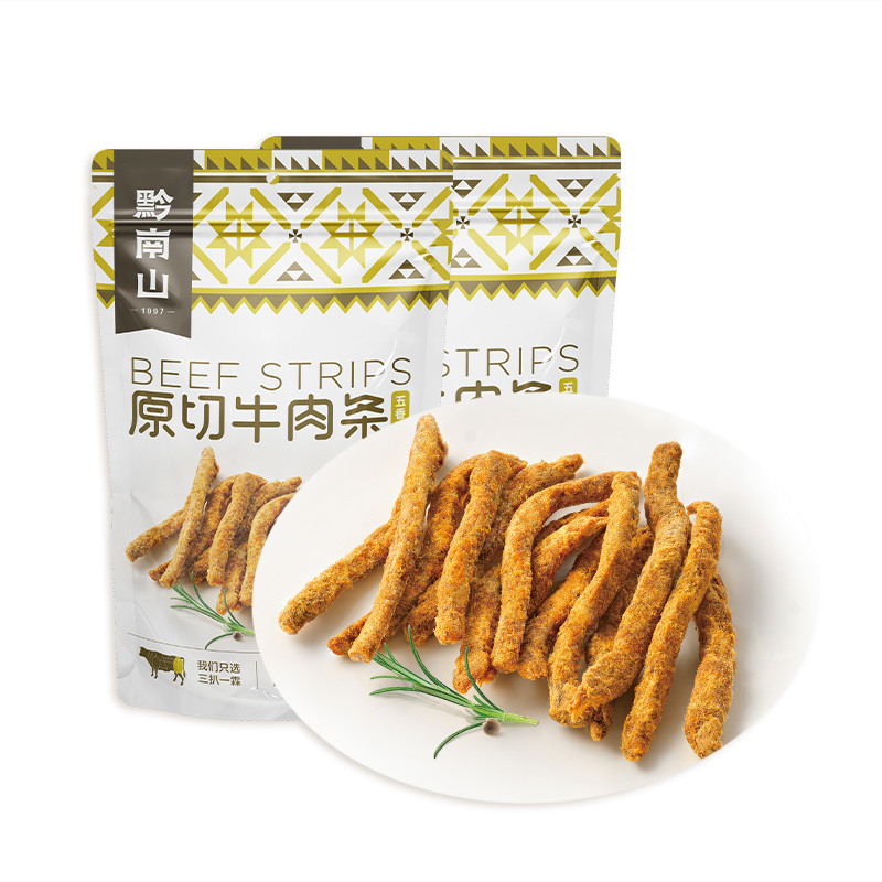 黔南山原切牛肉条(五香味)105g零食休闲食品小吃贵州特产拉毛条牛肉干即食